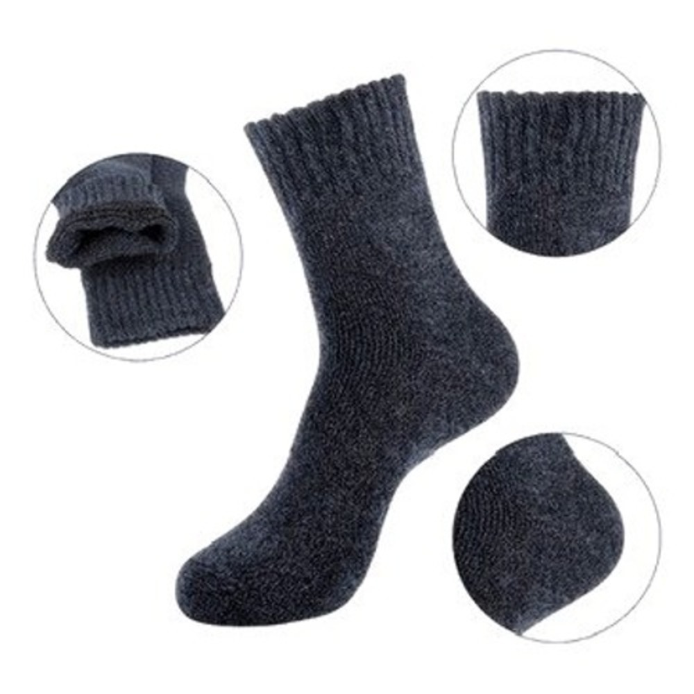 Breathable‎ Retro Style Black Crew Socks One Size Anti-Slip Anti-Blister 5 Pairs - Picture 4 of 9
